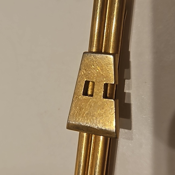 SWANK "A" Goldtone Tie Bar - Picture 3 of 7